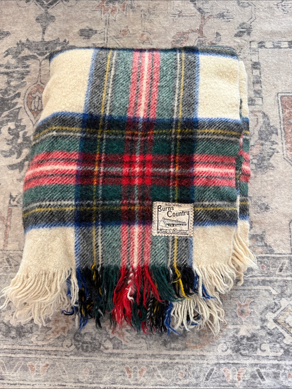 Burns country all wool made in Scotland blanket